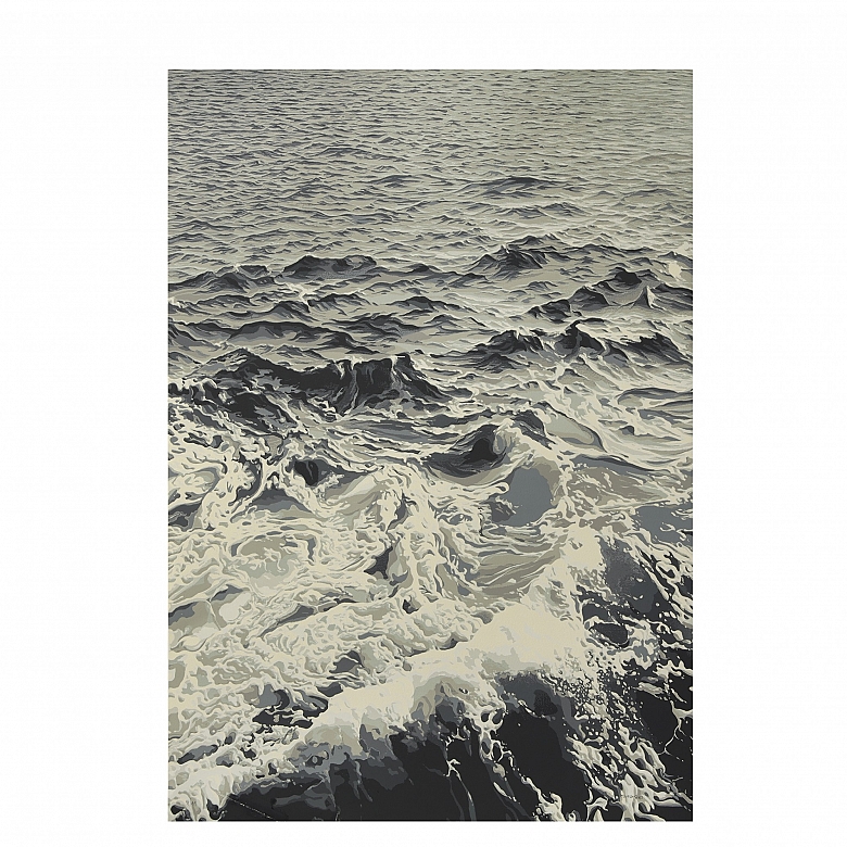 爱德华多·桑斯·弗莱尔 Eduardo Sanz Fraile (1928–2013) 《波浪II》，2004年