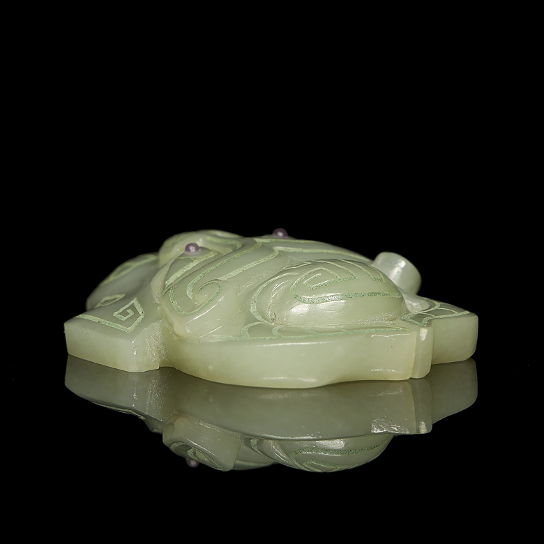 Colgante de jade con turquesa