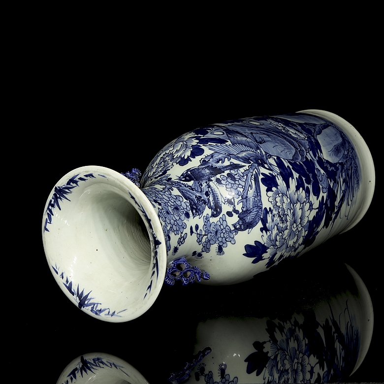 Jarrón de porcelana esmaltada