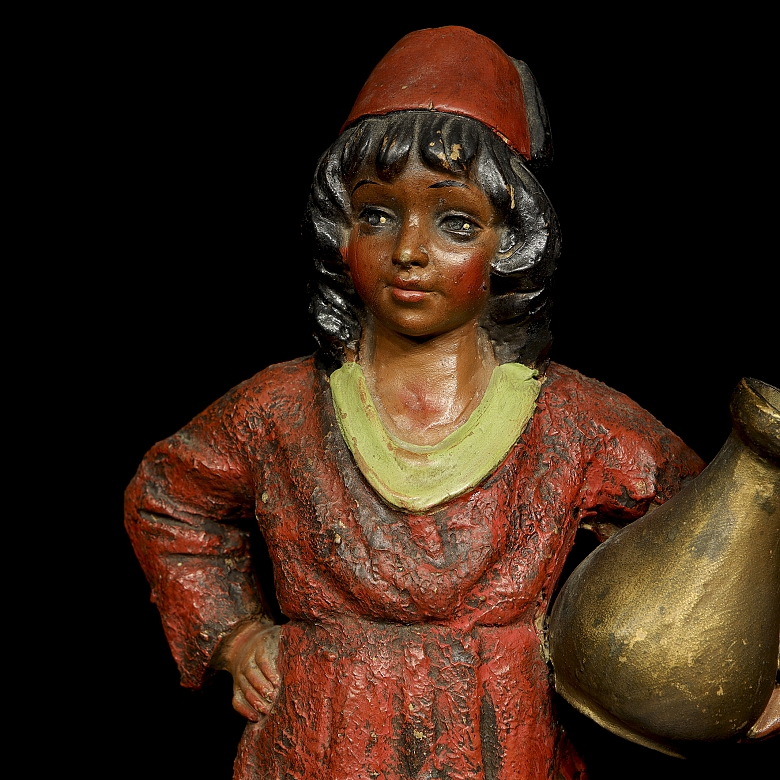 Pair of terracotta figures in Orientalist style, 20th century - 8