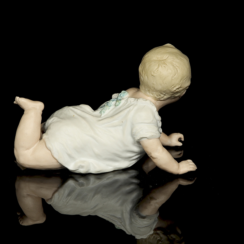 Bebé de porcelana bisqué, Alemania, pps. s.XX