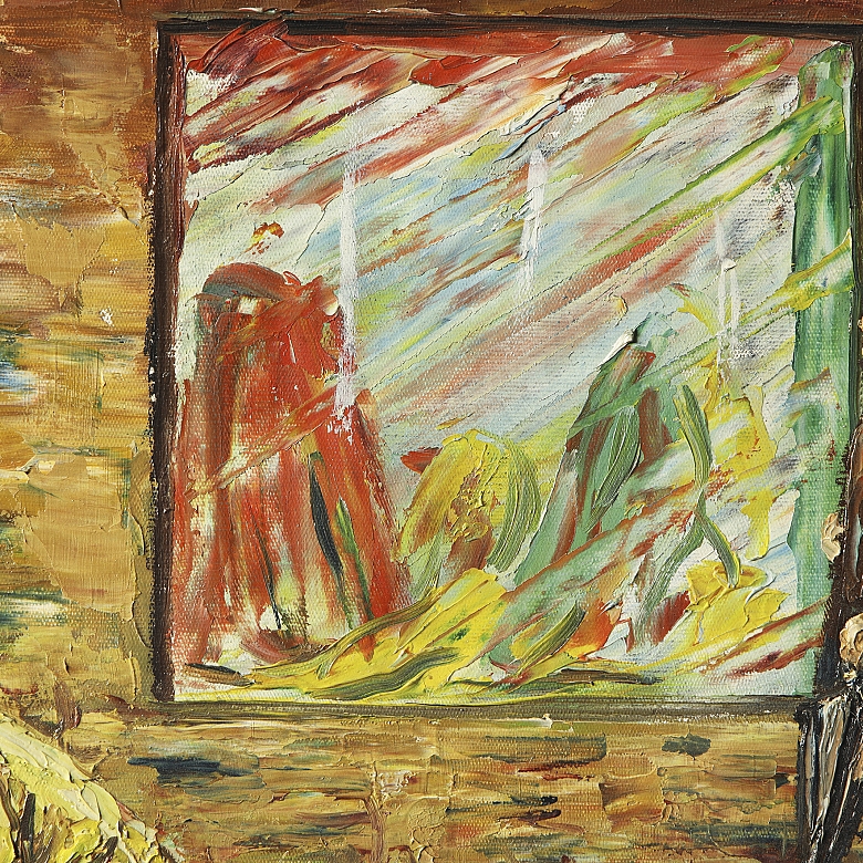 Spanish School (20th century) ‘Way to the Market’, 1973