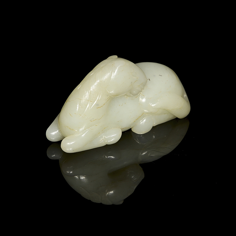 Figura de jade tallado