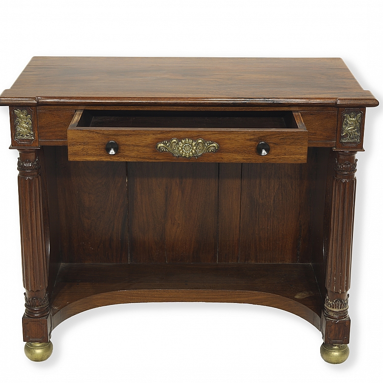 Pair of Empire-style consoles, 19th century