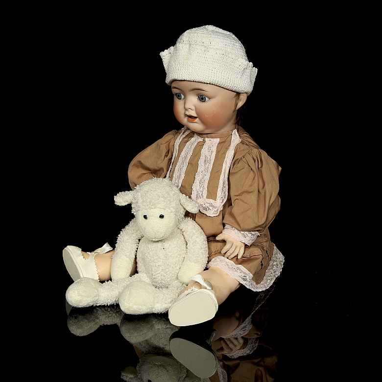 Muñeca de porcelana de carácter Heubach Köppelsdorf, Alemania, s.XX
