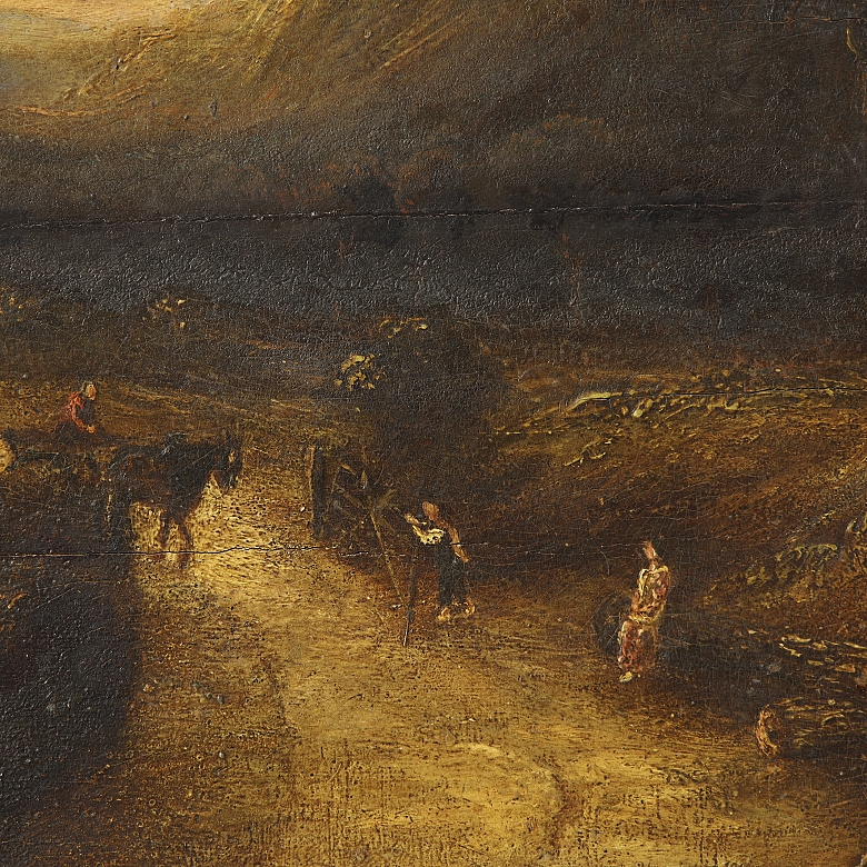 19th century Romantic School “ Road” - 1