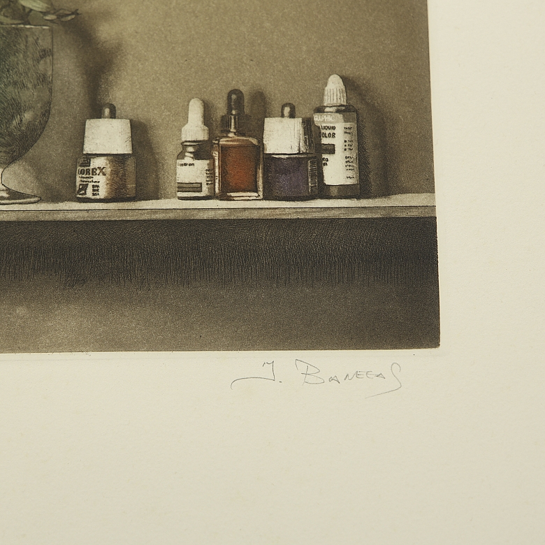 Javier Banegas Lista (1974) “Still Life with Inks,” c. 2004