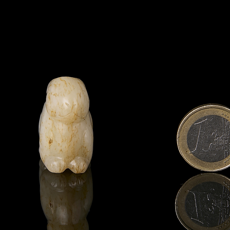 Hetian jade figure ‘Hare’, Qing dynasty