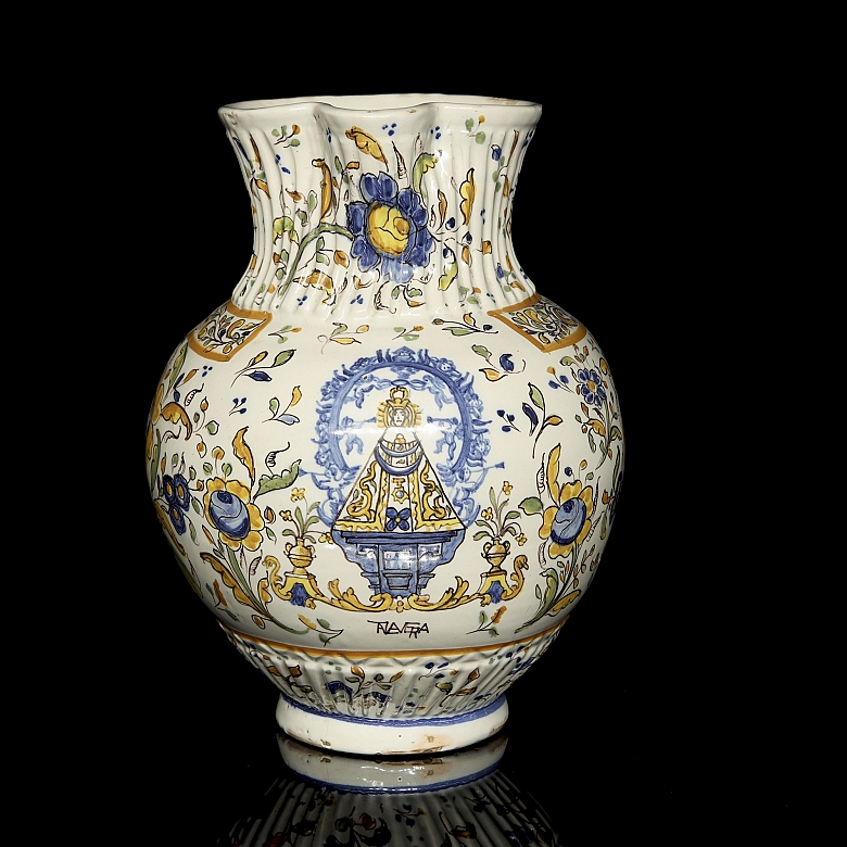 胡安·鲁伊斯·德·卢纳（1863–1945）  《普拉多圣母》，塔拉韦拉陶器，20世纪早期