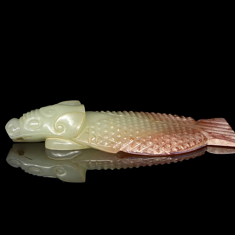 Carved jade figure ‘Bat’, Han dynasty