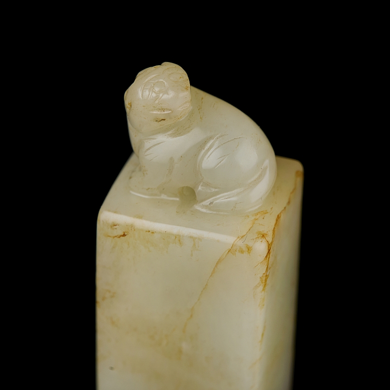 Hetian jade seal ‘Can’, Qing dynasty
