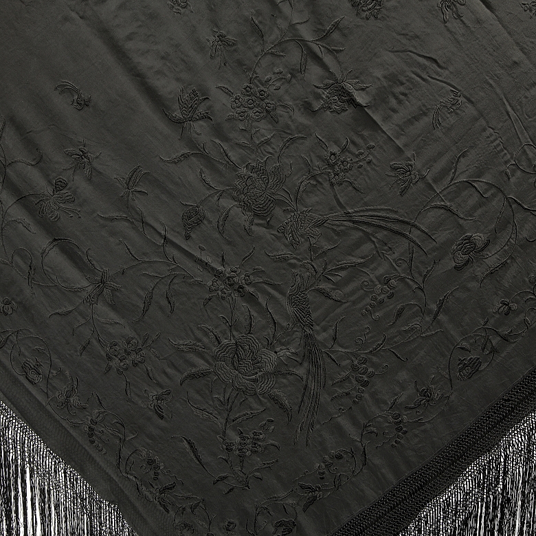 Mantón de manila negro, s.XX