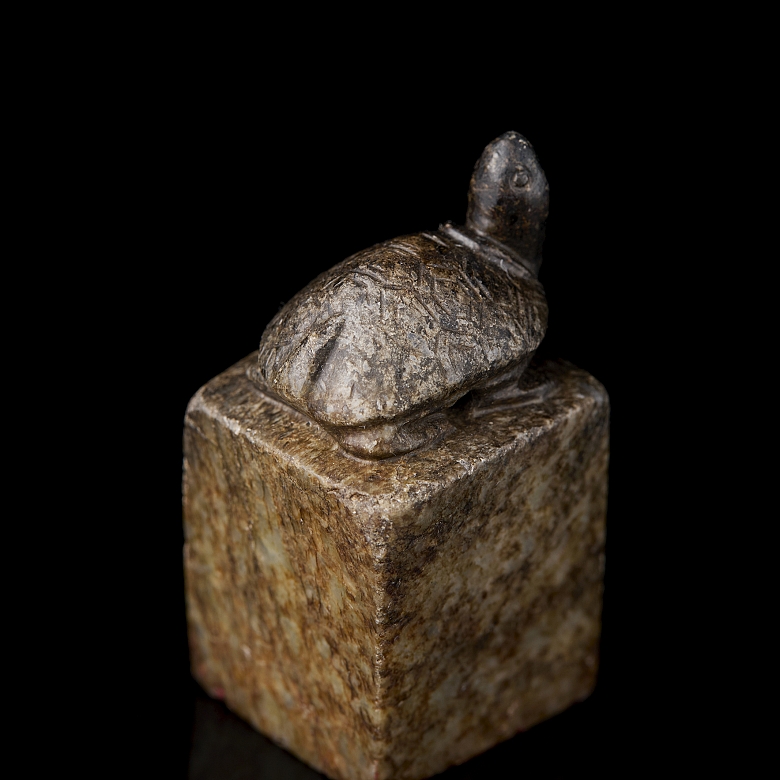 Carved jade seal ‘Turtle’, Qing dynasty