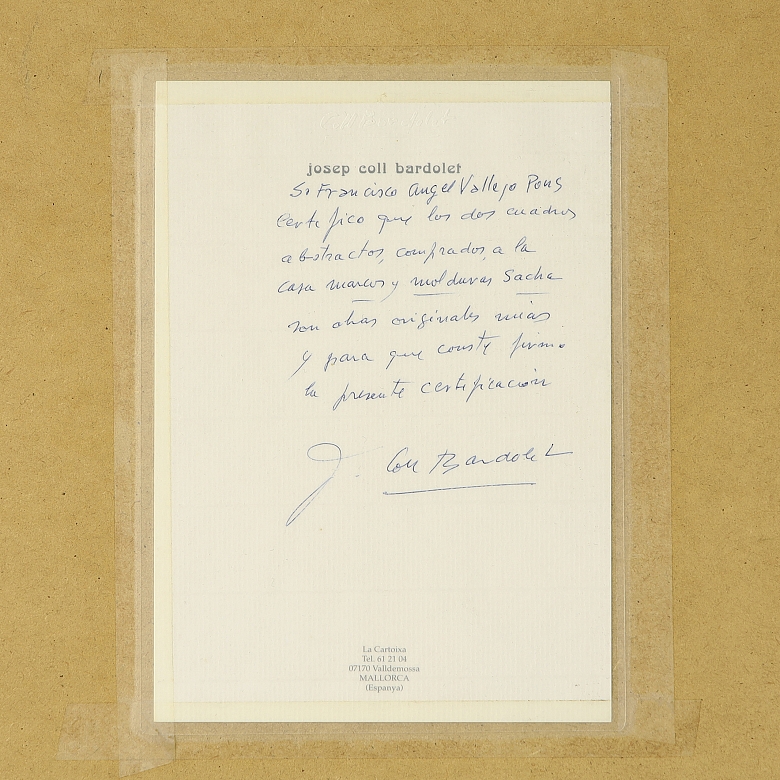 Josep Coll Bardolet (1912-2007) 