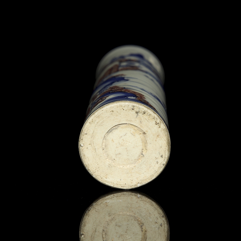 Porcelain container ‘Mountain Landscape’, 20th century
