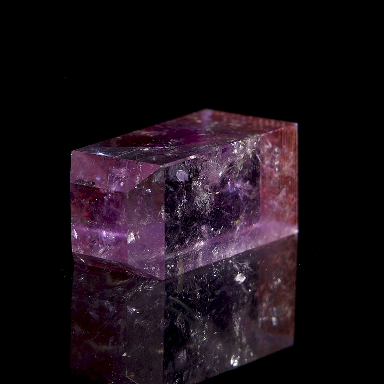 Sello de cuarzo morado, dinastía Qing