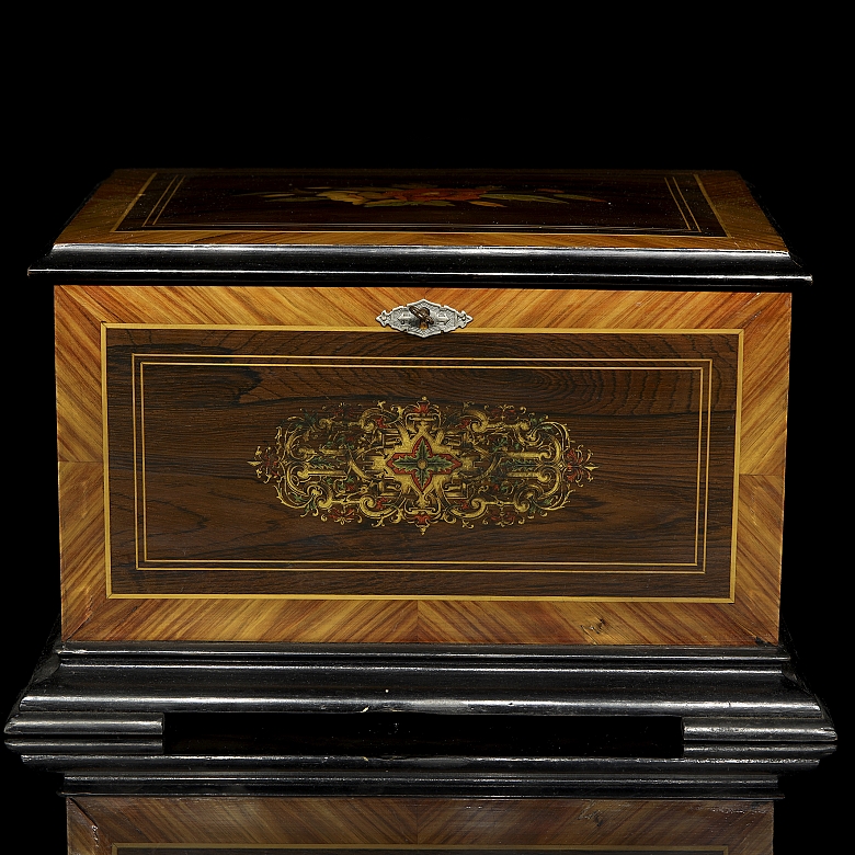 新古典主义镶嵌工艺盒，20世纪 - 6