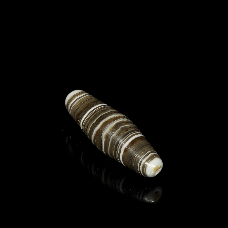 Antique natural agate Dzi beads - 3