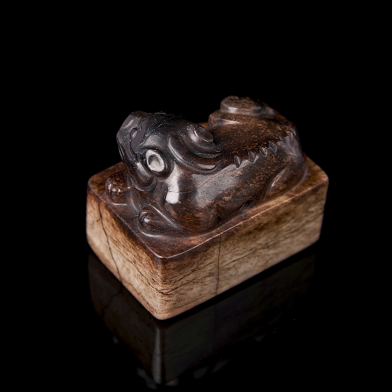 Jade seal ‘Reclining Animal’, Ming dynasty