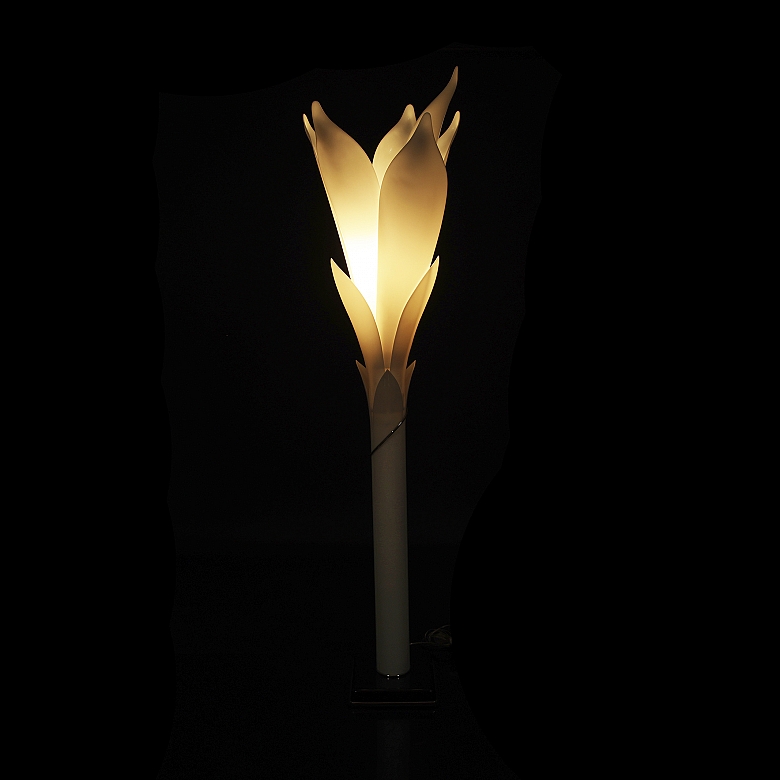 Sculptural floor lamp by Rougier, ca. 1970