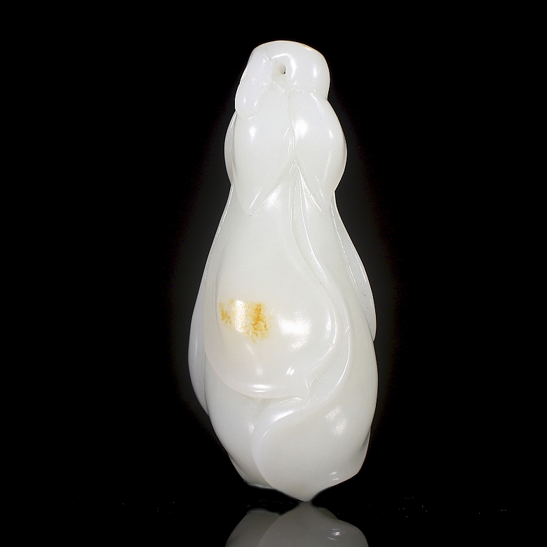 Colgante de jade blanco de Hetian