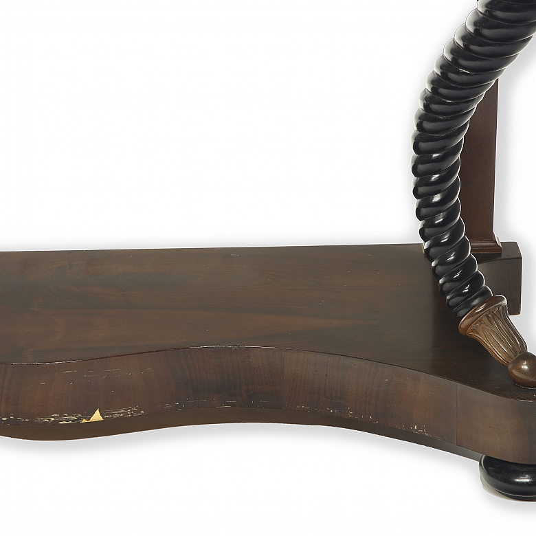 Carved wood console table, Empire style, 20th century - 2