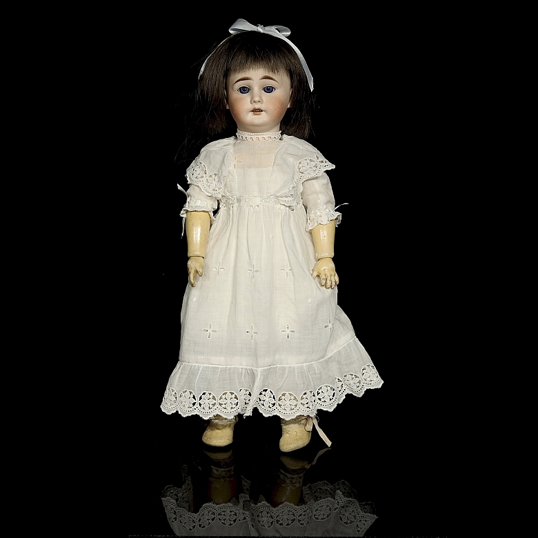 Muñeca de porcelana Dressel & Kister (Bébé D & K), Alemania, pps.s.XX