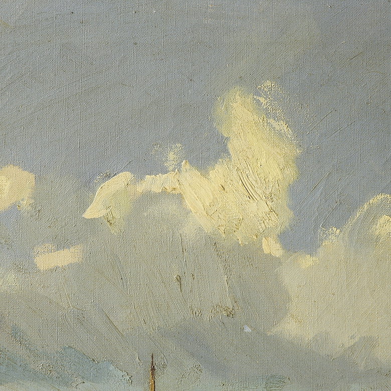 F·里维拉（20世纪）《午后阳光》，1950年 F. Rivera (s.XX)