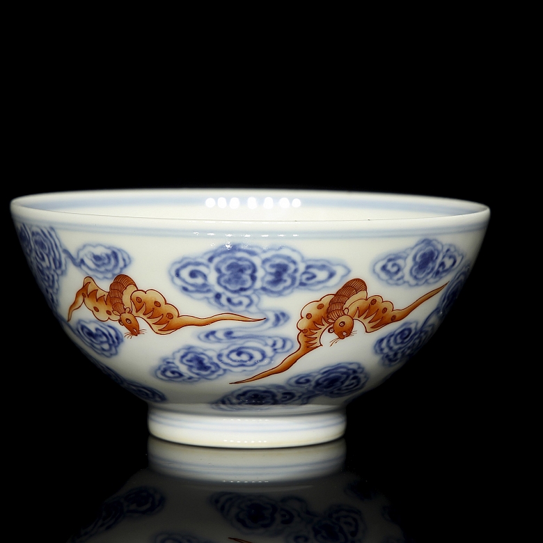 Cuenco de porcelana esmaltada