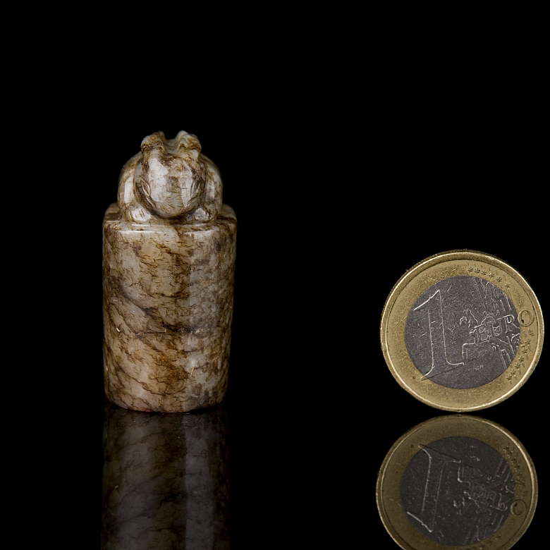 Carved jade seal ‘Rabbit’, Ming dynasty