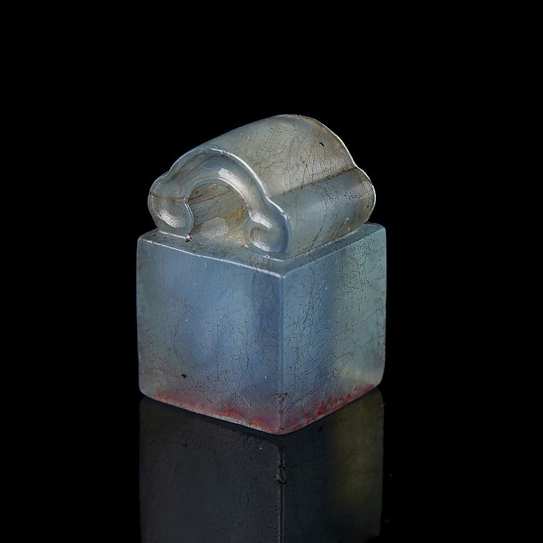 Tourmaline seal ‘Lingzhi’, Qing dynasty