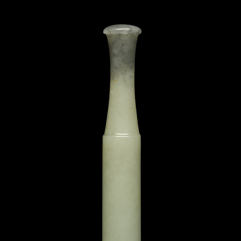 Carved jade mouthpiece, Qing dynasty - 4