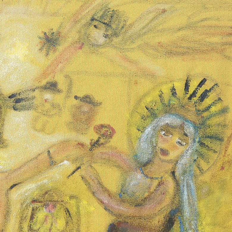 Mª Dolores Casanova Teruel (1928-2007)  “Jesus in the manger,” 2000
