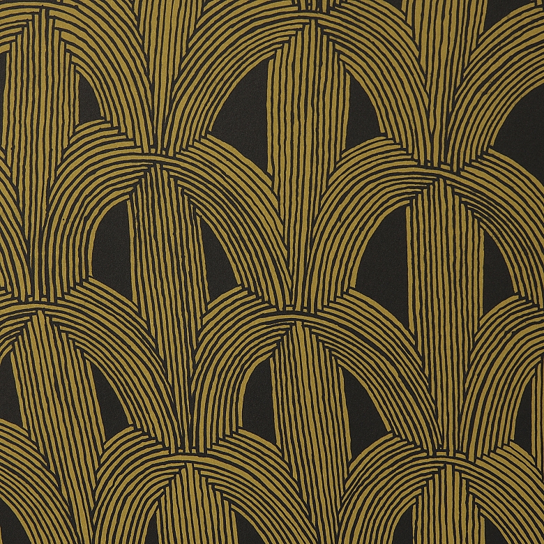 Alfredo Alcain Partearroyo (1936) “Intertwined on Ochre”, 2003