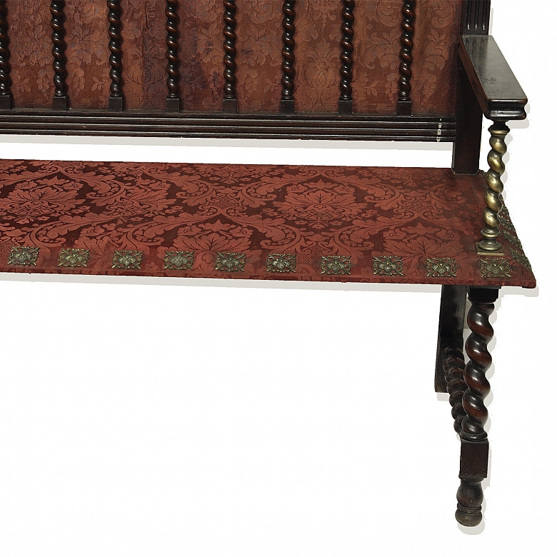 Banco de madera noble, s.XIX