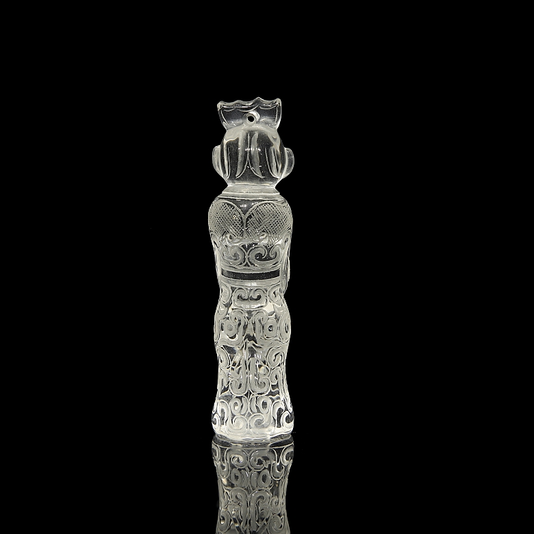 Colgante de cuarzo blanco