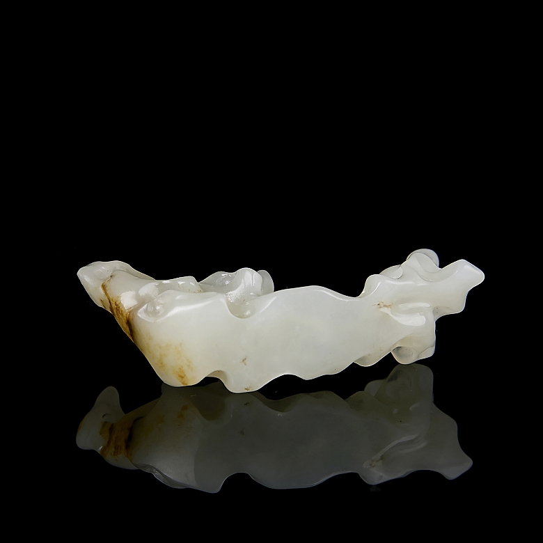Hetian jade brush holder ‘Gongshi’, Qing dynasty