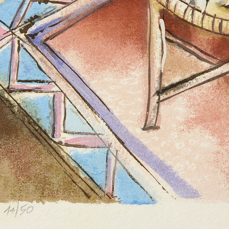 Michael Rozenvain (1963) ''Vase and Fruit''