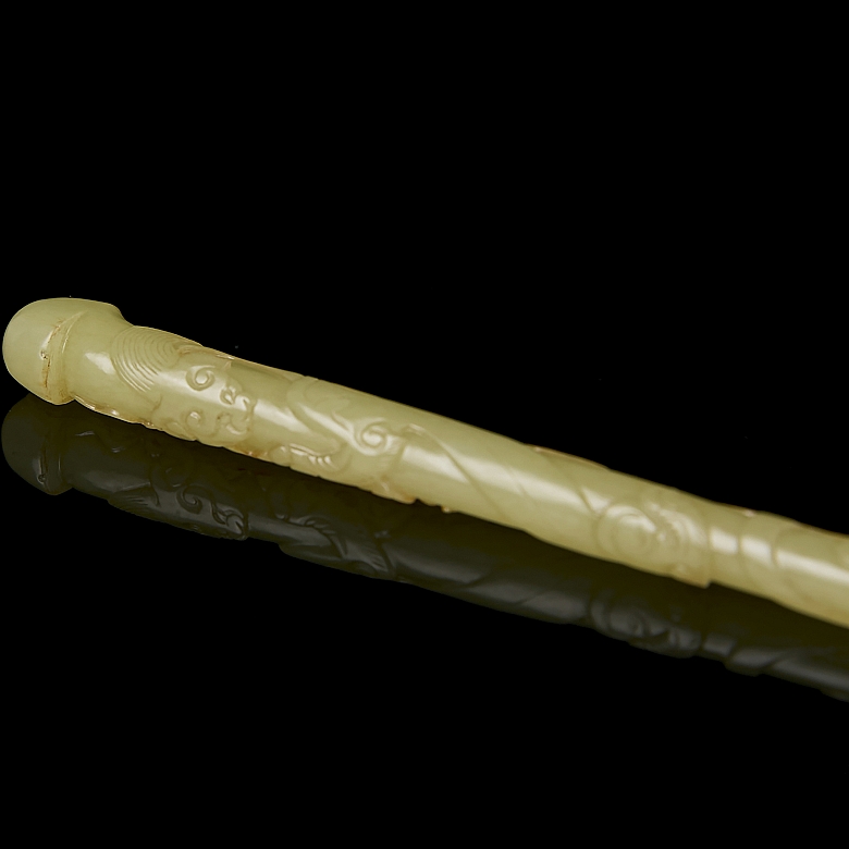 Horquilla de jade amarillo 