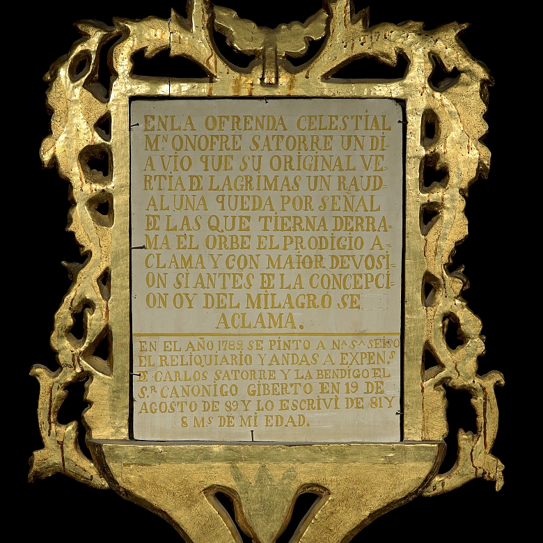 Ostensorio de sobremesa 