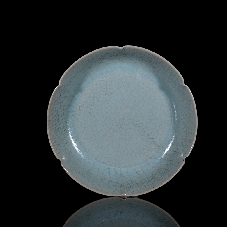 Plato de cerámica esmaltada 