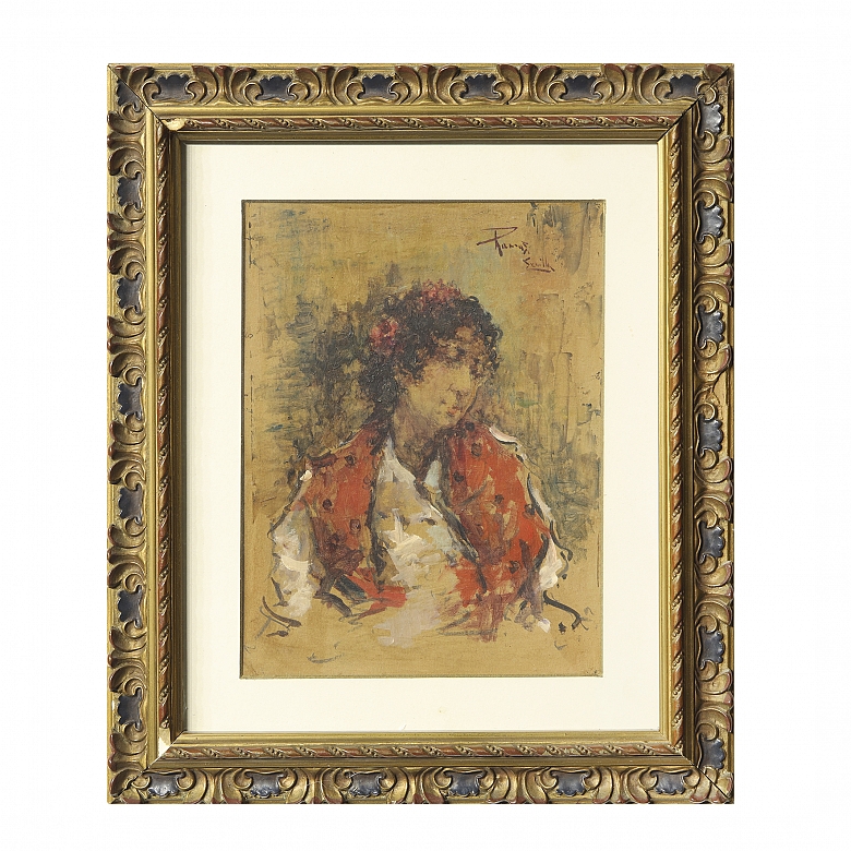 Spanish School (20th century) ‘Female Portrait’