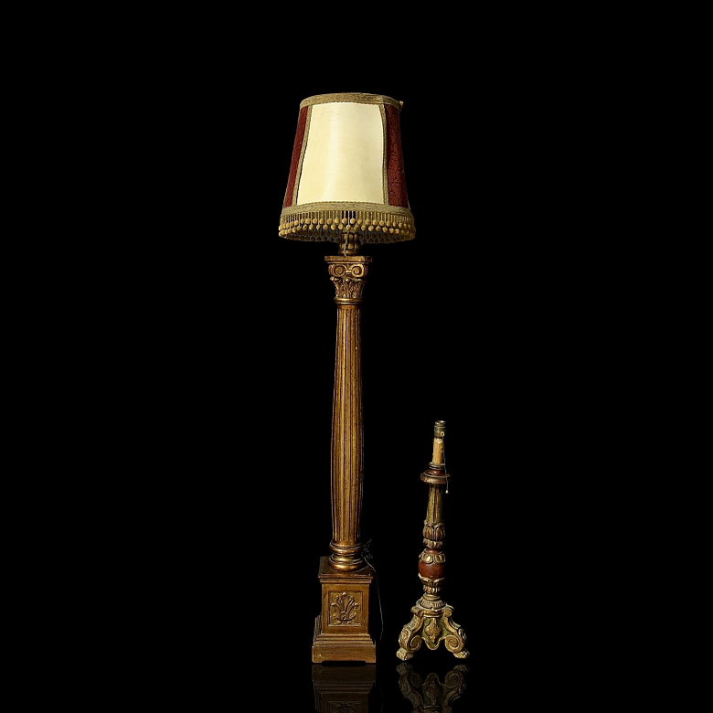 Neoclassical-style floor lamp, 20th century
