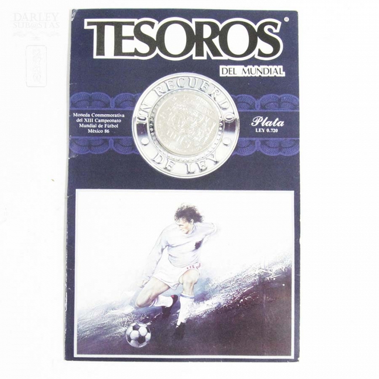 Monedas Mundial Mexico plata - 5