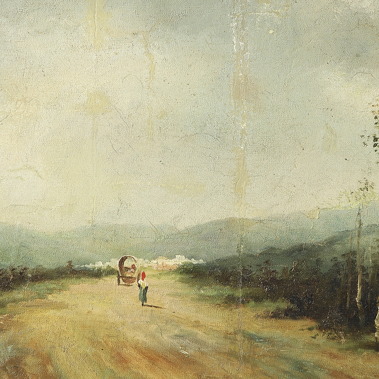 José Morales Alarcón (1901-?) “Road Along the River”