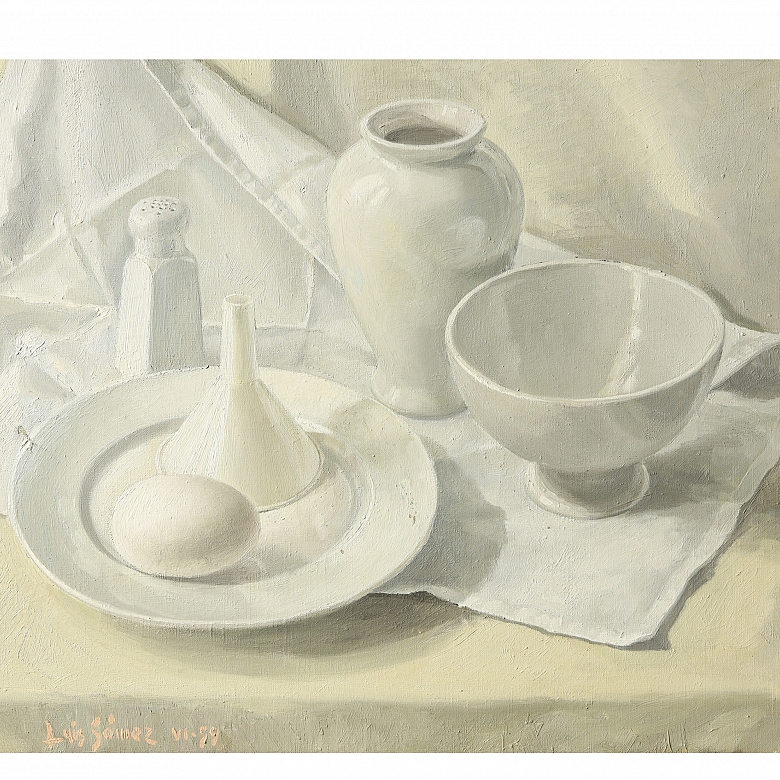 Luis Gomez (20th century) ‘Still Life in White’, 1999