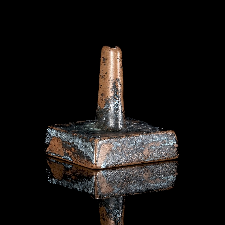Square copper seal, Qing dynasty