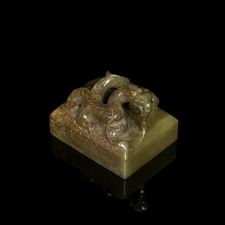 Sello de jade amarillo 