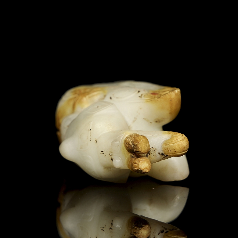 Figura de jade blanco