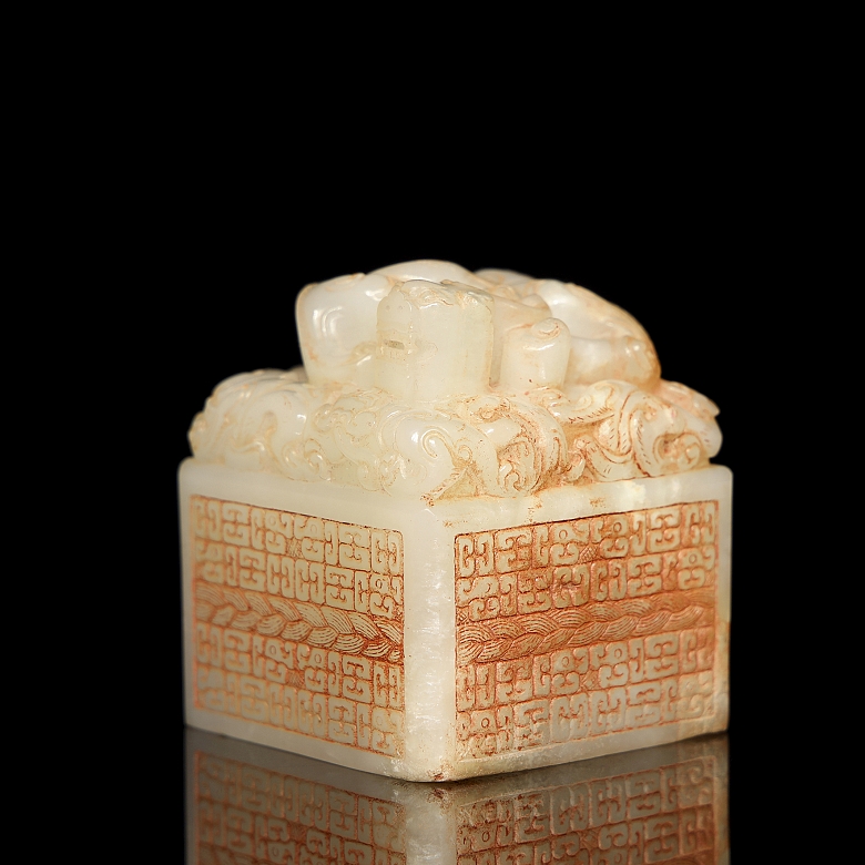 Sello de jade blanco 